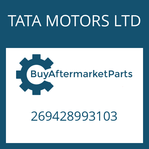 269428993103 TATA MOTORS LTD CYLINDER ROLLER BEARING