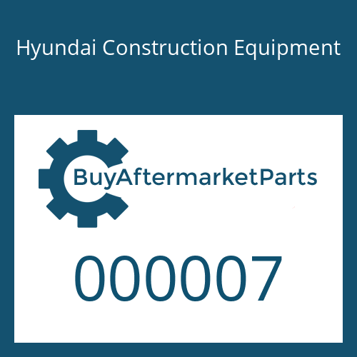 000007 Hyundai Construction Equipment BAND