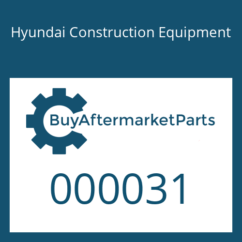 000031 Hyundai Construction Equipment BAND SUB