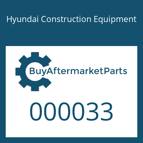 000033 Hyundai Construction Equipment BAND