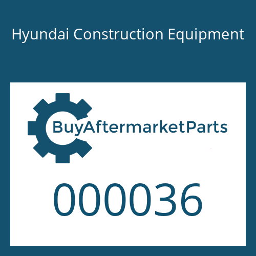 000036 Hyundai Construction Equipment BAND