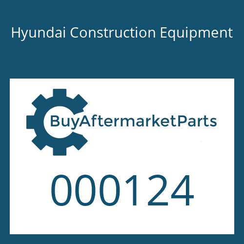 000124 Hyundai Construction Equipment BOLT