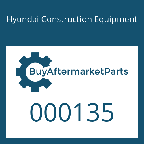 000135 Hyundai Construction Equipment BOLT-HEX