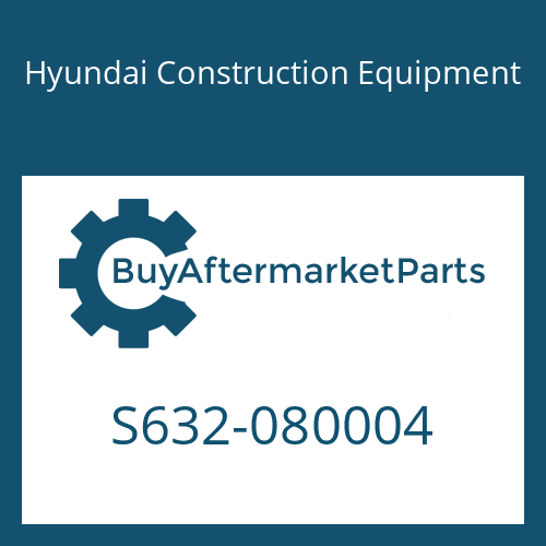 S632-080004 Hyundai Construction Equipment O-RING