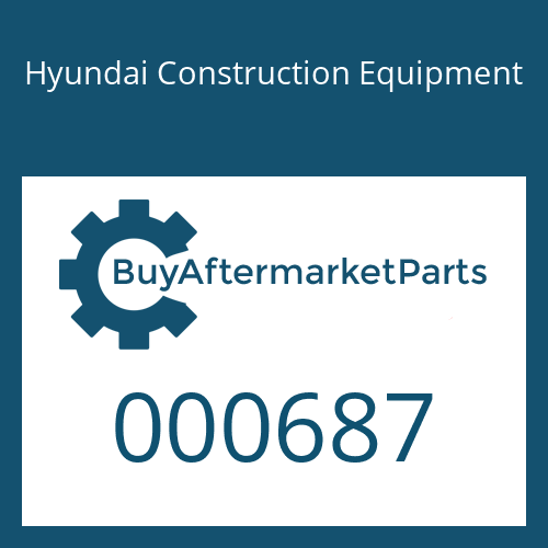 000687 Hyundai Construction Equipment RING-BACK UP