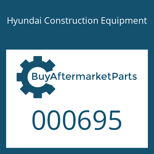 000695 Hyundai Construction Equipment RING-BACKUP