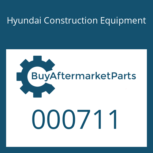 000711 Hyundai Construction Equipment RING-BACKUP