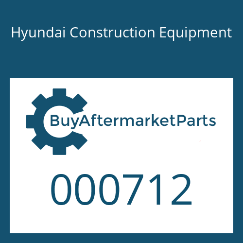 000712 Hyundai Construction Equipment RING-BACKUP