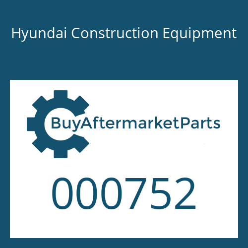 000752 Hyundai Construction Equipment RING-BUFFER