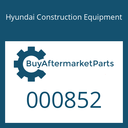 000852 Hyundai Construction Equipment RING-BUFFER