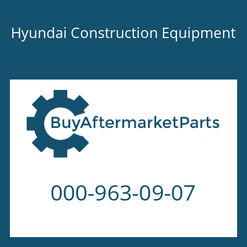 000-963-09-07 Hyundai Construction Equipment O-RING