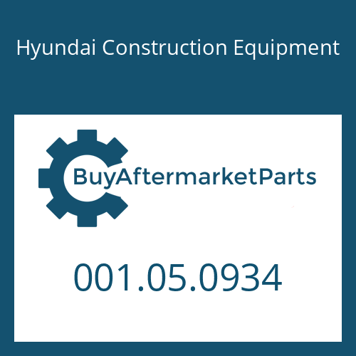 001.05.0934 Hyundai Construction Equipment O-RING
