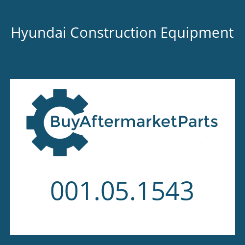 001.05.1543 Hyundai Construction Equipment O-RING