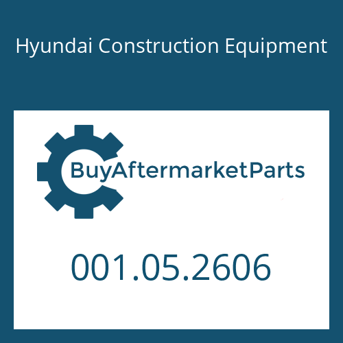 001.05.2606 Hyundai Construction Equipment O-RING