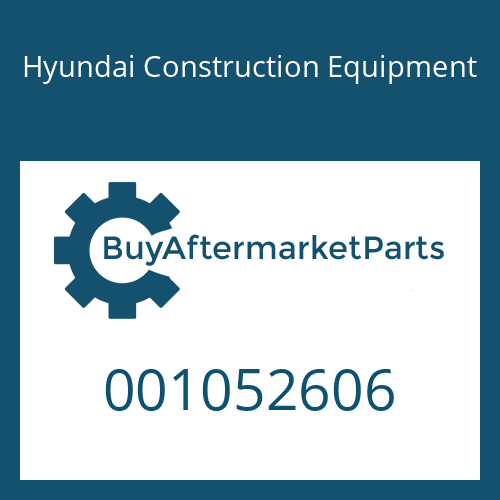 001052606 Hyundai Construction Equipment O-RING