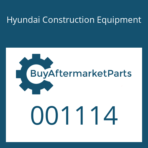 001114 Hyundai Construction Equipment BOLT
