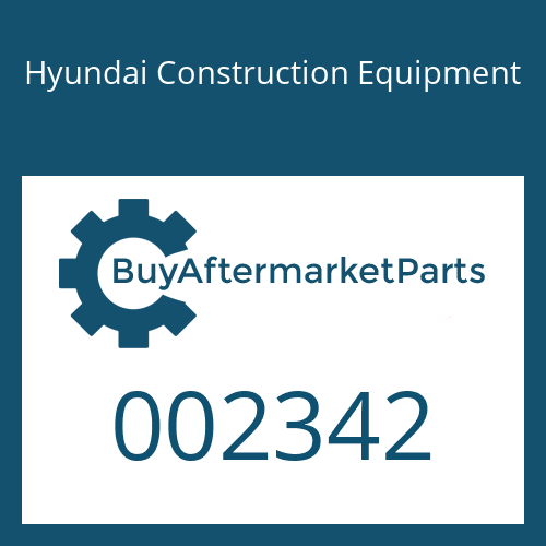 002342 Hyundai Construction Equipment O-RING