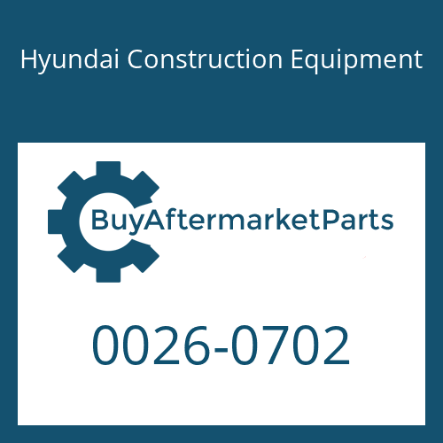 0026-0702 Hyundai Construction Equipment NUT-HEX