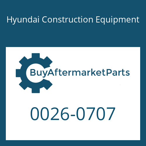 0026-0707 Hyundai Construction Equipment NUT-HEX