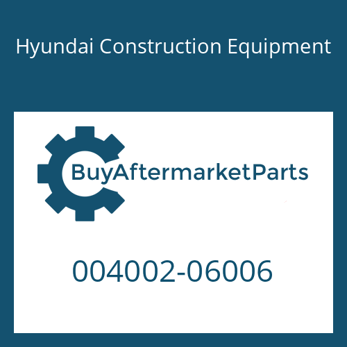 004002-06006 Hyundai Construction Equipment CONNECTOR