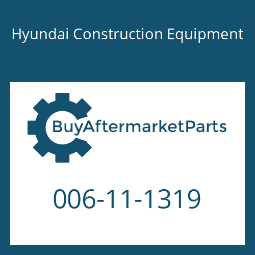 006-11-1319 Hyundai Construction Equipment NUT WHEEL HUB