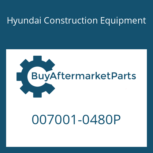 007001-0480P Hyundai Construction Equipment O-RING