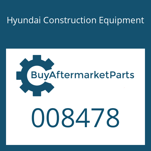 008478 Hyundai Construction Equipment O-RING
