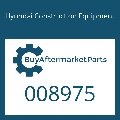 008975 Hyundai Construction Equipment O-RING