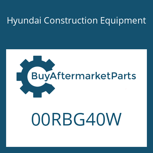 00RBG40W Hyundai Construction Equipment O-RING