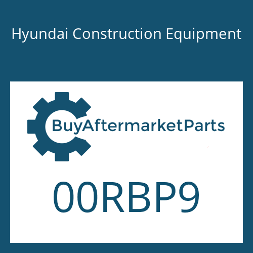 00RBP9 Hyundai Construction Equipment O-RING