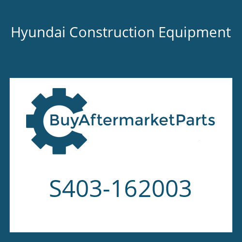 S403-162003 Hyundai Construction Equipment WASHER-PLAIN