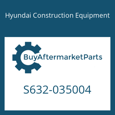 S632-035004 Hyundai Construction Equipment O-RING