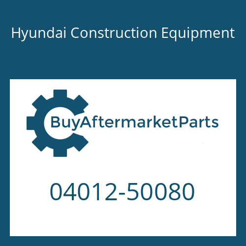 04012-50080 Hyundai Construction Equipment WASHER PLAIN