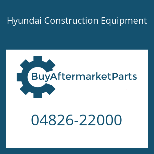 04826-22000 Hyundai Construction Equipment CAP-SEALING