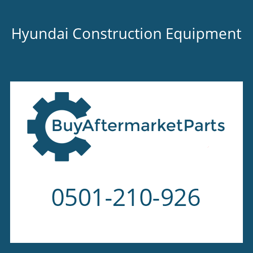 0501-210-926 Hyundai Construction Equipment VALVE