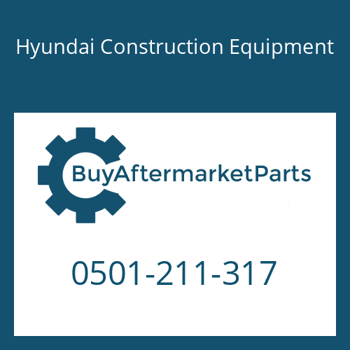 0501-211-317 Hyundai Construction Equipment PIPE-HOSE