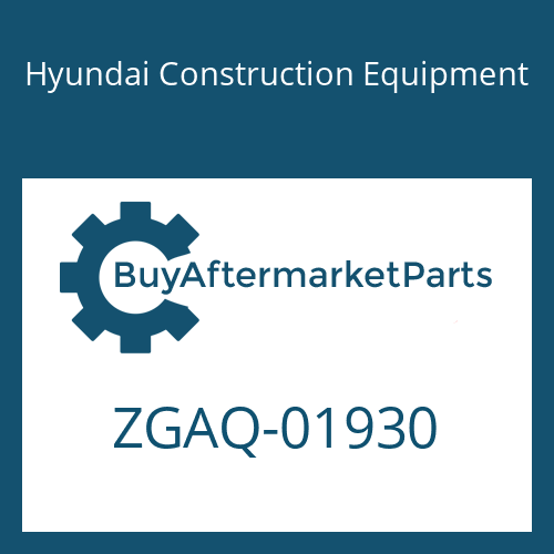 ZGAQ-01930 Hyundai Construction Equipment COUPLING