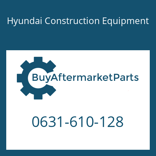 0631-610-128 Hyundai Construction Equipment SCREW