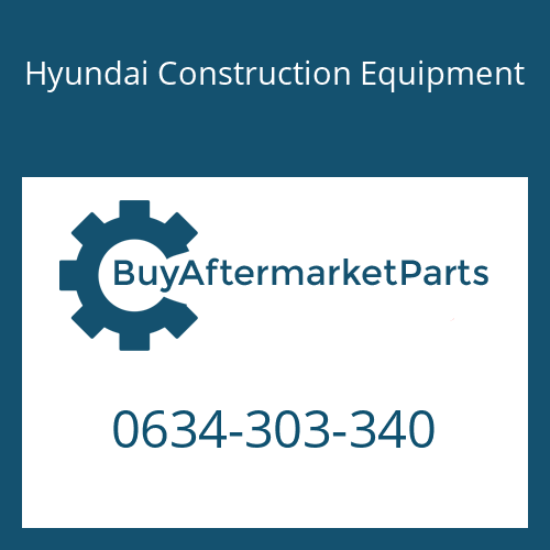0634-303-340 Hyundai Construction Equipment O-RING