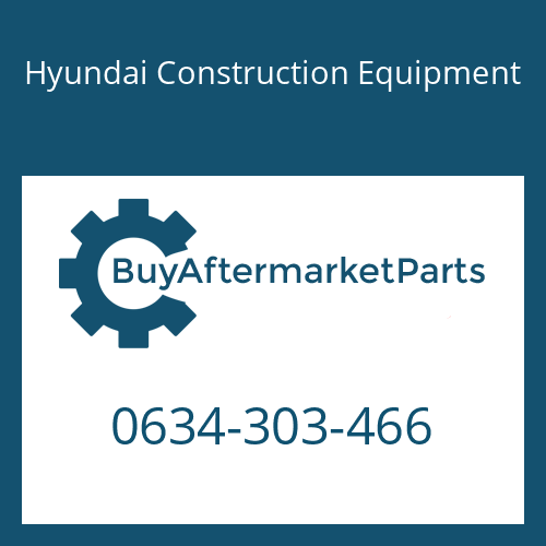 0634-303-466 Hyundai Construction Equipment O-RING