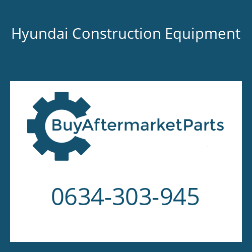 0634-303-945 Hyundai Construction Equipment O-RING