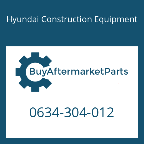 0634-304-012 Hyundai Construction Equipment O-RING