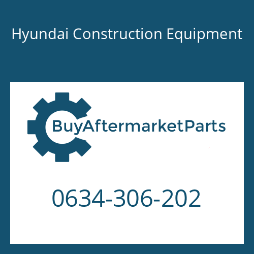 0634-306-202 Hyundai Construction Equipment O-RING