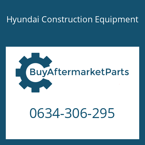 0634-306-295 Hyundai Construction Equipment O-RING