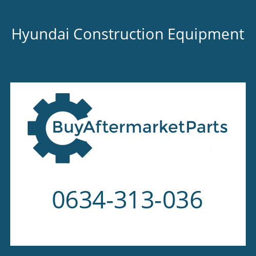 0634-313-036 Hyundai Construction Equipment O-RING