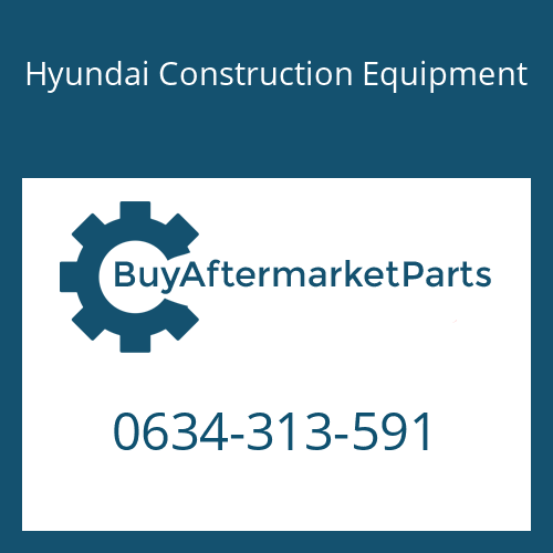 0634-313-591 Hyundai Construction Equipment O-RING