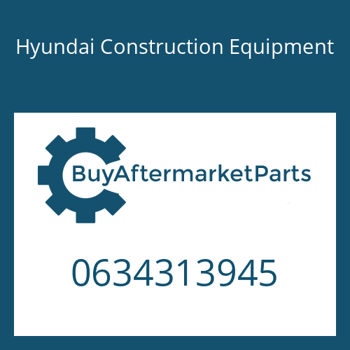 0634313945 Hyundai Construction Equipment O-RING