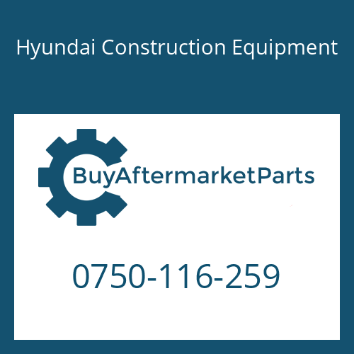 0750-116-259 Hyundai Construction Equipment BEARING-BALL