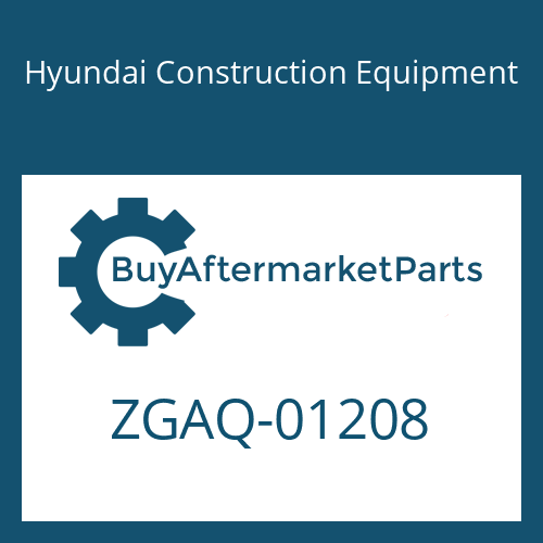 ZGAQ-01208 Hyundai Construction Equipment SCREW-HEX