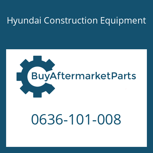 0636-101-008 Hyundai Construction Equipment SCREW-CAP